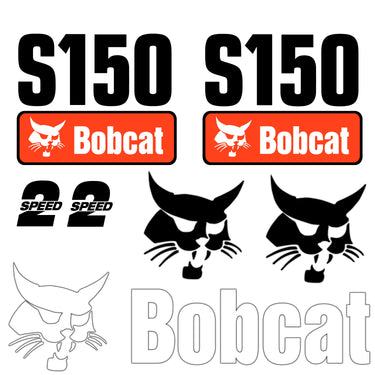 FITS S150 BOBCAT REPLACEMENT DECAL STICKER - OUTDOOR DURABLE LAMINATE